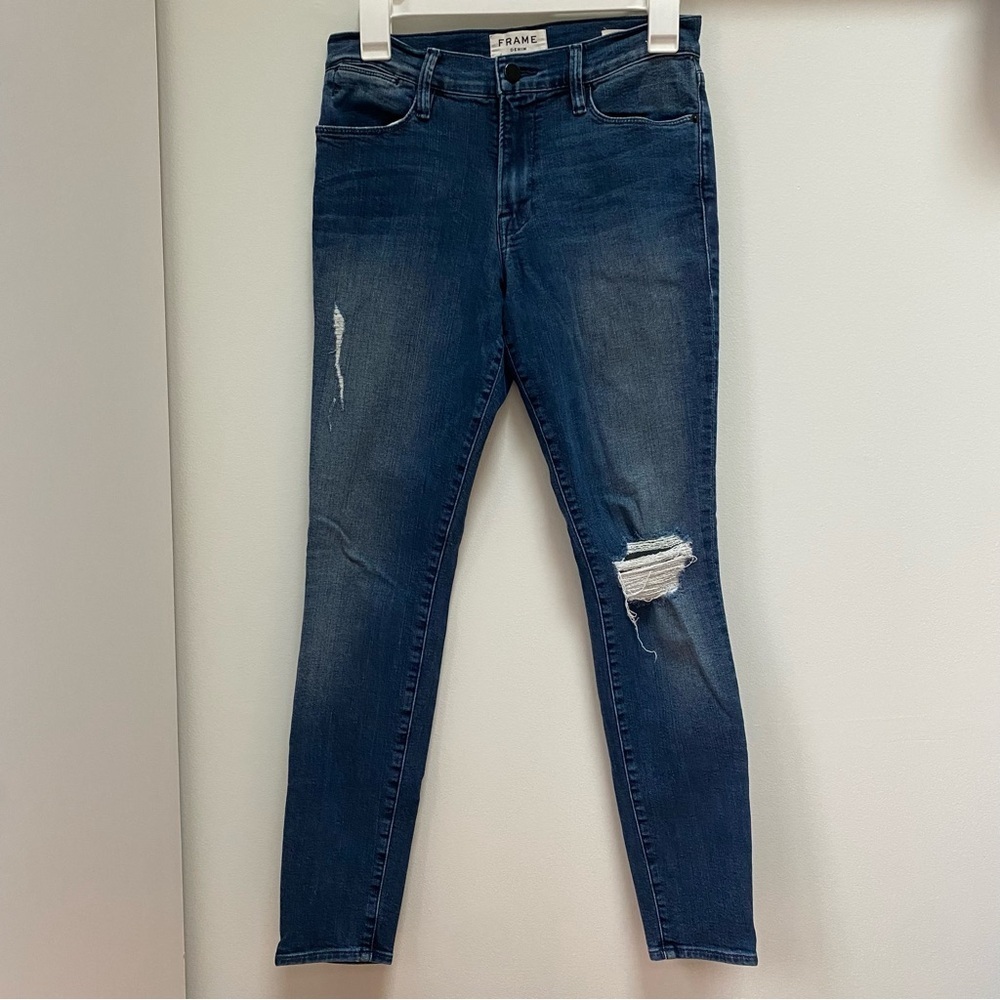 Frame Denim Le‎ High Skinny jeans dark wash size 27